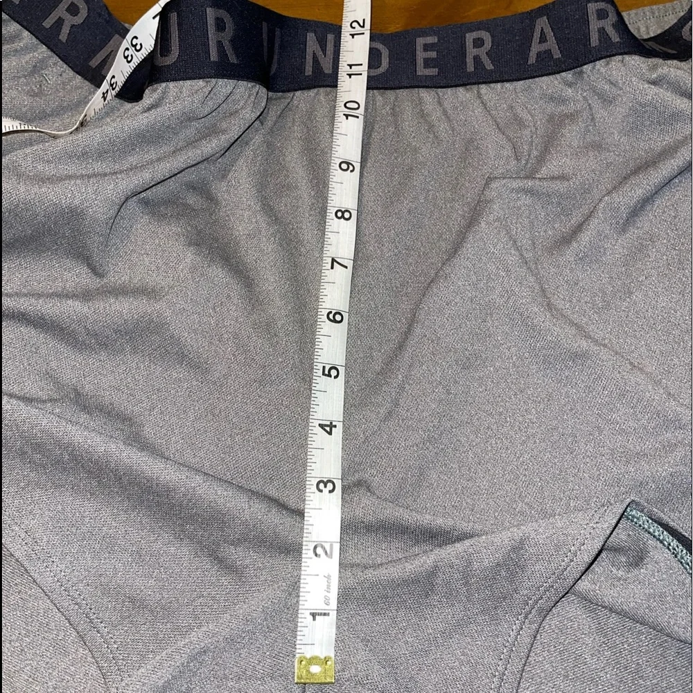 Women's UA Play Up Shorts 3.0 Twist XXL plus size NWT gray and black - Picture 12 of 13